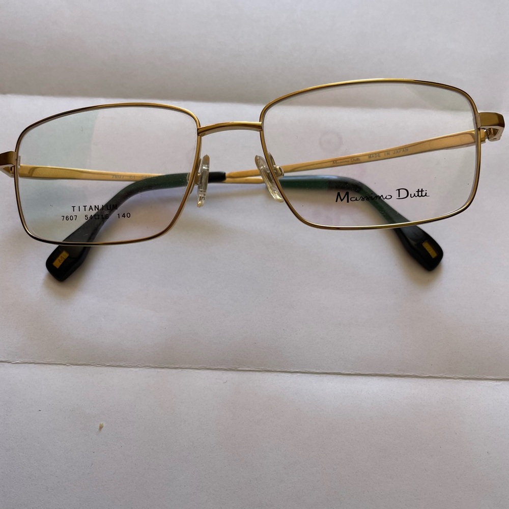 Massimo Dutti Elegant Gold Glasses